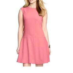 Lauren Ralph Lauren Salmon Pink Flounce Dress Sleeveless drop waist Size 12P